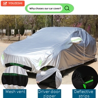 Housse de voiture imperméable et résistante à la neige avec fermeture éclair pour port de charge pour Tesla Model 3 Y