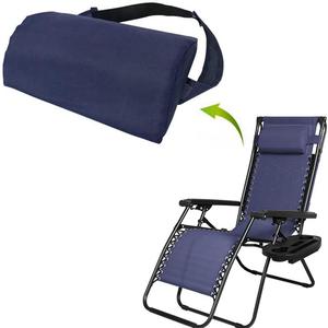 Poltrona in vimini pieghevole blu Navy con cuscino in spugna per pause pranzo all'aperto - Product Image 2