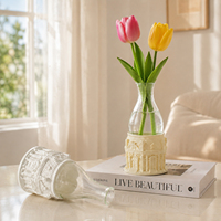 Vase créatif en résine écologique en gros, mini-jardinière hydroponique légère, pot de fleurs décoratif pour la maison et le jardin, idéal pour les cliniques dentaires