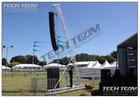 Système de levage de sonorisation extérieur robuste TECHTEAM en alliage d'aluminium pour enceintes Line Array, certifié CE TUV