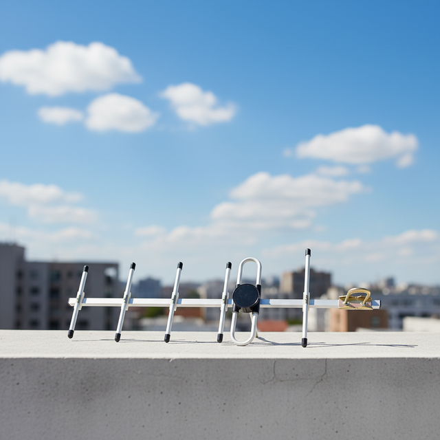 Huahong 6 Elements Directional Yagi Antenna PMR 433MHz/446MHz CDMA450 450-470MHz Directional Outdoor for Long Distance