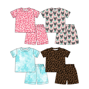 Preorder Baby Girls Pink Chicken Camisetas de manga corta Pantalones cortos Pijamas de verano Trajes de boutique <span class=keywords><strong>Ropa</strong></span> de dormir Conjuntos de <span class=keywords><strong>ropa</strong></span> de moda - Product Image 3