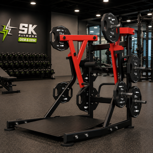 Máquina de remo vertical comercial SK, equipo de fuerza profesional con carga de placas para desarrollo muscular de espalda y unidad de aislamiento de músculo látex. - Product Image 2