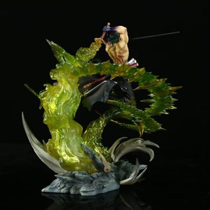 Figura DE ACCIÓN DE Roronoa Zoro de One Piece de <span class=keywords><strong>Anime</strong></span> de 30cm, modelo de PVC de fantasmas de isla luminosa para colección o regalo - Product Image 3