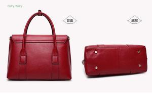 กระเป๋าถือผู้หญิงคุณภาพสูงสะพายไหล่แนวทแยงของผู้หญิงกระเป๋าแมสเซนเจอร์กระเป๋าถือหนังแท้ใหม่ - Product Image 5