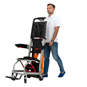 電動折りたたみ式スチール車椅子CE認定ミニクライミング輸送設計階段用 - Product Image 2