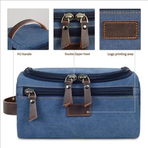 Bolsa de Aseo de Lona de Alta Calidad para Hombre, Kit de Viaje, Accesorios de Viaje - Product Image 6