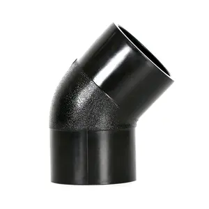 Pabrik langsung Butt Fusion Hdpe Fitting Butt Fusion Elbow 90 derajat bengkok dalam persediaan