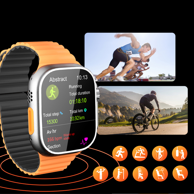 Smart Watch New Technology Tire Pressure Monitor Health Rate Blood Oxygen Detection for Men Vehicle Tire Pressure Monitor Watch