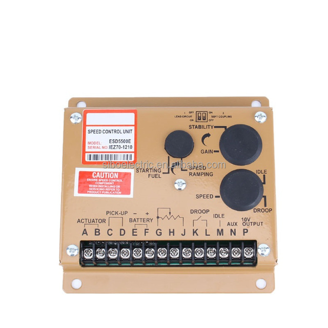ESD5500E Diesel Generator Control Panel 12V 24V DC Motor Control Module for Electric Speed Governor