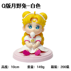 Figurines PVC mignonnes version Q Sailor Moon Tsukino Usagi enfance 10cm en vrac faible MOQ pour l'affichage en magasin, les cadeaux de fête et la revente - Product Image 4