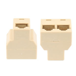 <span class=keywords><strong>RJ45</strong></span> Adaptateur Répartiteur 1 à 2 <span class=keywords><strong>Prise</strong></span> 3 Ports Connecteur de Câble Réseau Ethernet pour PC <span class=keywords><strong>Portable</strong></span> <span class=keywords><strong>Ordinateur</strong></span> <span class=keywords><strong>Portable</strong></span> Accessoires - Product Image 1
