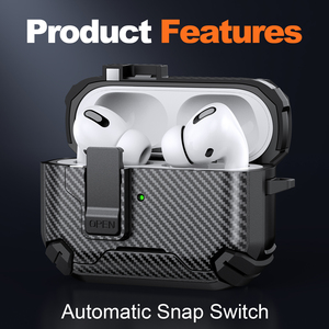 Coque de protection avec verrou de sécurité pour <span class=keywords><strong>AirPods</strong></span> Pro <span class=keywords><strong>3</strong></span> 2025, étui pour <span class=keywords><strong>AirPods</strong></span> Pro 2 2023, support et coque pour <span class=keywords><strong>AirPods</strong></span> 4 4e génération et <span class=keywords><strong>3</strong></span>, Fundas - Product Image 6