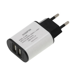 Dual Wall USB <strong>Charger</strong> EU <strong>Plug</strong> 2 Ports 5V 1A 2.1A USB Fast Wall <strong>Charger</strong> Adapter Charging for <strong>iPhone</strong> 14 Samsung Xiaomi Phones - Product Image 4