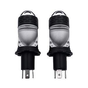 เครื่องฉายภาพขนาดเล็กสว่างมาก LED 3เลนส์ H4 110W ไฟหน้า LED เลนส์โปรเจคเตอร์พร้อมไฟเลเซอร์สำหรับรถจักรยานยนต์หรือรถยนต์ - Product Image 3