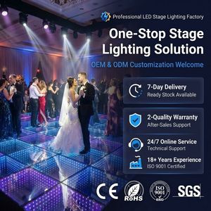 Pista da Ballo LED 3D a Specchio 20x20ft, SMD 3in1, Vetro Temperato, Illuminazione da Palco, Connessione Cablata per Matrimoni, Feste, <span class=keywords><strong>Club</strong></span> - Product Image 4