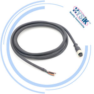 Endüstriyel ağ ve makinelerde yüksek hızlı veri iletimi için su geçirmez M12 8 pinli konnektör kablosu - Product Image 1