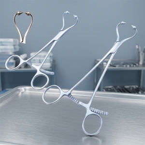 Pinza manual de reducción ósea de acero inoxidable con punta esférica, herramienta de sujeción de placas, certificación CE, para cirugía ortopédica veterinaria - Product Image 3