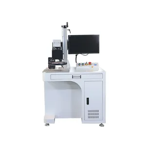 2024 new style intelligent identification CCD fiber laser marking machine for tag logo printing machinery