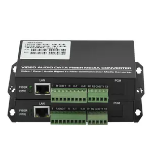 Convertitore multimediale in fibra Audio Video dati RS485 RS232 ricetrasmettitore in fibra ottica monomodale multifunzionale