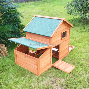 SDC016 Poulailler en bois, poulailler en cage pour volaille avec nichoir, cages à canard Cage à lapin Maison pour chat pour jardin, cour et terrasse - Product Image 2