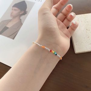 Dylam New Design 925 Sterling Silver Rhodium Plated Cute Cloud <b>Rainbow</b> Beaded Women Fine Jewelry Daily Wear <b>Bracelet</b> - Product Image 4