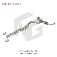 Échappement Catback à Soupapes Haute Performance ING pour Audi RS3 8Y 2.5T, Silencieux en Acier Inoxydable avec Télécommande, Vente Directe Usine