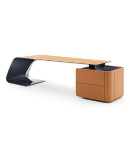 Fashionable Design Custom-made Artificial Stone Office <strong>Glass</strong> <strong>Desk</strong> - Product Image 4