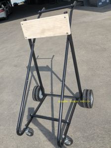 Chariot à <span class=keywords><strong>moteur</strong></span> <span class=keywords><strong>hors</strong></span>-<span class=keywords><strong>bord</strong></span> à 6 roues OEM personnalisable avec supports de support de <span class=keywords><strong>moteur</strong></span> en acier fermés Chariot à main de style nouveau haute stabilité - Product Image 2