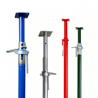 Système de support de type Acrow peint Jack Shoring, échafaudage Ringlock combiné, étais en acier pour travaux de construction commerciale