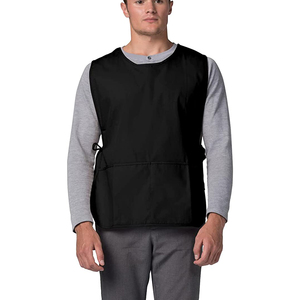 Logotipo personalizado impresión bordado publicidad camisa chaleco trabajador ropa Europeo Americano Floral uniforme chaleco limpieza delantal - Product Image 4
