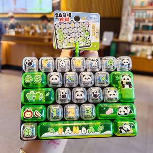 HECION 2026 Panda Klavye Anahtarlık 26 Tuşlu Stres Çarkı Oyuncak Karikatür Hayvan Stres Giderici Anahtarlık Çanta Süsü Taşınabilir Yenilikçi Hediye - Product Image 2