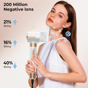 High Quality Pro Hot Cold Air Brush <b>Hair</b> Dryer Set Brushless Speed Multi Styler 1400w <b>Curler</b> <b>Straightener</b> for Salon <b>Hair</b> Dryer P - Product Image 5