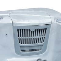 VIRLUX Spa carré moderne en acrylique écologique, 37 jets, garantie 5 ans, compact, pour extérieur, installation autonome dans la cour