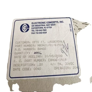 Condensador Desacoplado Sumergido en Aceite con Carcasa de Cobre EC M83421/01-6191R <span class=keywords><strong>Serie</strong></span> M83421 0.2UF 30V - Product Image 3