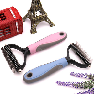 Pet Grooming Strumento 2 Sided <span class=keywords><strong>Sottopelo</strong></span> RakeTangles di Rimozione Dei Capelli Del <span class=keywords><strong>Cane</strong></span> Nodo Pennello - Product Image 6