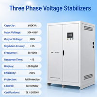 Régulateur de tension automatique SBW-600KVA 380V/400VAC 600KVA Stabilisateur triphasé