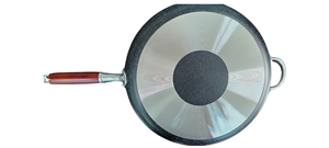 Bộ chảo chống dính kiểu kim cương hiện đại Hàn Quốc, chất liệu nhôm, tay cầm nhựa, kích thước lớn, gồm 2 chảo 28cm và 38cm, dùng cho nhà bếp lành mạnh - Product Image 4