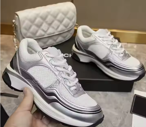 Chaussures de Créateur 2025 Tendance Rétro Baskets Noires et Blanches Chaussures de Sport pour Femme Chaussures Décontractées d'Extérieur - Product Image 1