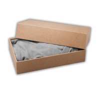 Caja de Embalaje de Cartón Corrugado Reciclado Ecológico, Personalizable, de Alta Resistencia y Diseño Moderno para Ropa y Calcetines, Tamaño Personalizado