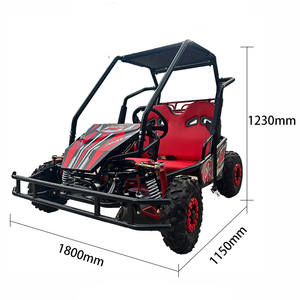Karting Eléctrico Doble para Uso Familiar, Playa, Todoterreno, Aventura <span class=keywords><strong>al</strong></span> Aire Libre, 500W, <span class=keywords><strong>Volante</strong></span>, Cuatro Ruedas, Frenos de Disco Hidráulicos - Product Image 4