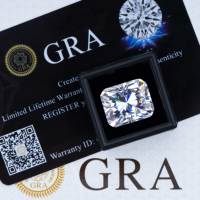 5 karat 9x11mm Radyant Kesim Beyaz DEF/GH Berraklık VVS  Parlak Kesim Beyaz Mozanit Ham Taş Gevşek Taş