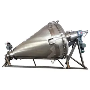Low Price GMP Vertical rotari cone conical screw belt vacuum Drying equipment for Mineral Raw Biochemical intermediate API