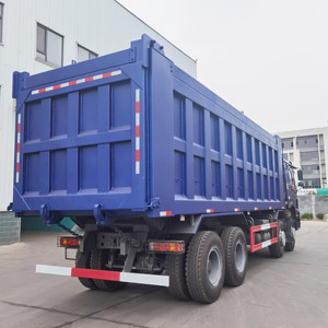 Nuevo camión volquete Howo 12 Wheeler 430HP camión volquete de basura <span class=keywords><strong>usado</strong></span> 4 <span class=keywords><strong>ejes</strong></span> camión volquete de <span class=keywords><strong>tres</strong></span> ruedas - Product Image 2