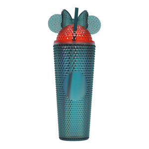 Shang Kou Ai 24Oz <b>Straw</b> <b>Cup</b> With Bow Ear <b>Lid</b> Portable Durian Style Water Bottle Bpa Free For Travel - Product Image 2