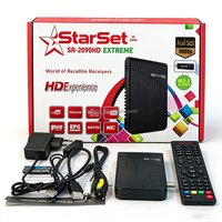 Penerima Satelit DVB-S2 Sensor IR WiFi H.264 PVR CCcam YouTube FTA untuk Afrika Timur Tengah