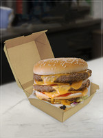 Papier imprimé de qualité alimentaire Boîte d'emballage jetable de fast-food Boîtes à emporter pour hamburger Boîte à hamburger écologique