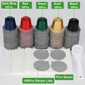 16-Colour Empty 15ml Aluminum <b>Foil</b> Disposable PET Pulp Moulded Coffee Capsules Heat-Seal Lids Food Grade <b>Container</b> Manufacturer - Product Image 5