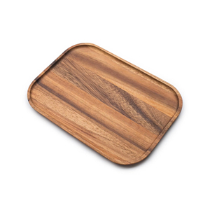 Acacia Wood Essteller Holz tabletts Serviert eller Dinner Server Tablett Lade teller Geschirr Snack Obst Servier brett - Product Image 1