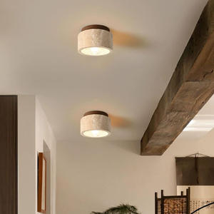 Lampe de balcon style Wabi-Sabi, rétro, pour hall d'entrée, couloir, pierre de grotte, ancien, japonais Chabi-S - Product Image 3